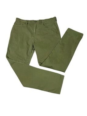 Flint and Tinder Tapered Fit Olive Green Chino Pants Men 36x32